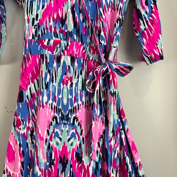 Lilly Pulitzer Marvista Wrap Maxi Dress Multicolour Free Spirit Size Small - Picture 5 of 7